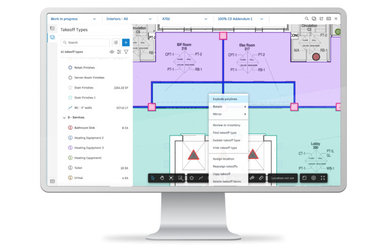 Autodesk Takeoff ACC